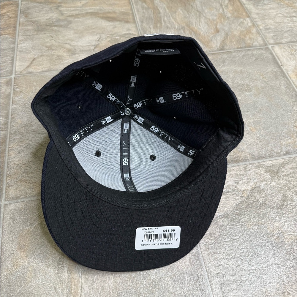 Detroit Tigers New Era 59Fifty Fitted Hat Mens Size 7 Blue MLB Baseball NWT - Picture 5 of 5